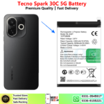 Tecno Spark 30C 5G Battery Price In Pakistan 2026