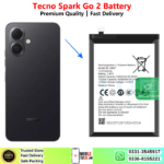 Tecno Spark Go 2 Battery Price In Pakistan 2026