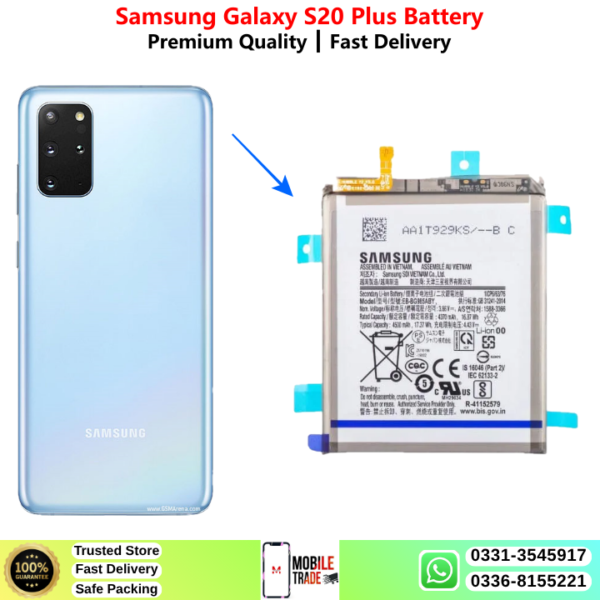 Samsung Galaxy S20 Plus Battery Price In Pakistan 2027