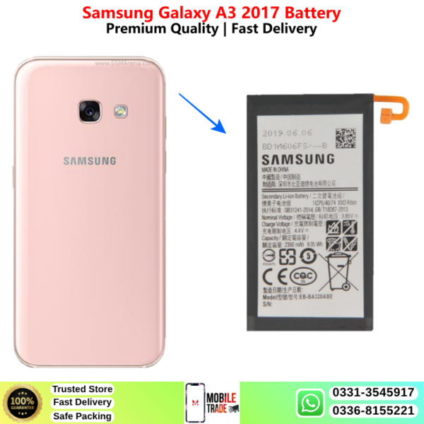 Samsung Galaxy A3 2017 Battery Price In Pakistan 2027