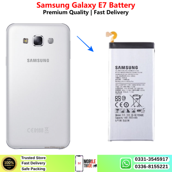 Samsung Galaxy E7 Battery Price In Pakistan 2027