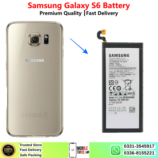 Samsung Galaxy S6 Battery Price In Pakistan 2027