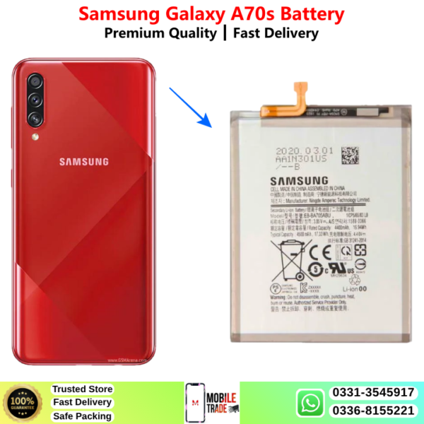 Samsung Galaxy A70s Battery Price In Pakistan 2026