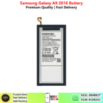 Samsung Galaxy A9 2016 Battery Price In Pakistan 2027